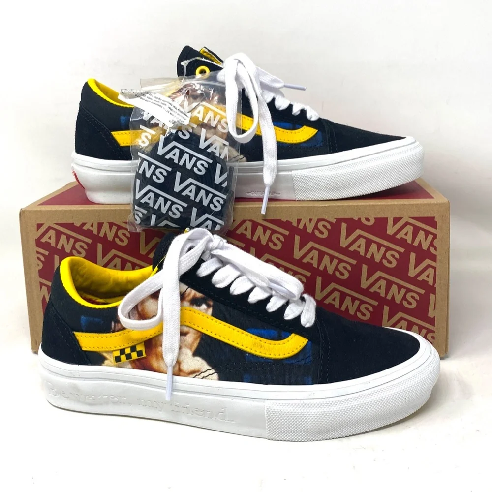 VANS Skate Old Skool Bruce Lee Shoes Low Black Women's Suede Canvas VN0A5FCBY23 - Picture 8 of 10